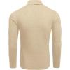imageEkouaer Mens Turtleneck Shirts Ribbed Lightweight Sweater Long Sleeve Casual Pullover Thermal Undershirts SXXLLight Khaki
