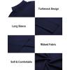 imageEkouaer Mens Turtleneck Shirts Ribbed Lightweight Sweater Long Sleeve Casual Pullover Thermal Undershirts SXXLNavy