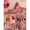 imageEKOUAER Pajama Sets for Women Lingerie Sleepwear Soft Pjs 2 Piece Cami Shorts Set U Neck Adjustable Strap NightwearCoral Pink