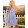 image:imageEkouaer Cotton Nightgowns for Women Sleeveless Night Gown Tank Sleep Shirts Pleated Night Shirts V Neck ChemiseFloral Pink