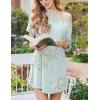 image:imageEkouaer Nightgowns for Women 2 Pack Bamboo Viscose Sleep Shirts Short Sleeve Nightshirt Comfy Sleepdress Soft SleepwearBlackGreen Daisy