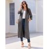 image:imageEkouaer Zipper Robes for Women 34 Sleeve Bathrobe Lightweight House Coats for Women with Pockets Long Moo Moo NightgownDeep Gray