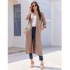 image:imageEkouaer Zipper Robes for Women 34 Sleeve Bathrobe Lightweight House Coats for Women with Pockets Long Moo Moo NightgownLight Brown