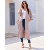 image:imageEkouaer Zipper Robes for Women 34 Sleeve Bathrobe Lightweight House Coats for Women with Pockets Long Moo Moo NightgownLight Pink