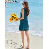 image:imageEkouaer Swimsuit Coverup for Women Sleeveless Bathing Suit Cover Up 2026 Twisted Tank Beach Summer Dress Aline SundressBlue Green