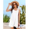 image:imageEkouaer Swimsuit Coverup for Women Sleeveless Bathing Suit Cover Up 2026 Twisted Tank Beach Summer Dress Aline SundressWhite