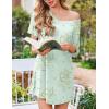 image:imageEkouaer 2 Pack Nightgowns for Women Bamboo Viscose Sleep Shirts Short Sleeve Nightshirt V neck Sleepdress Soft SleepwearFloral PinkFloral Light Green