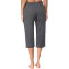 image:imageEkouaer 2 Pack Womens Capri Pajama Pants Printed Drawstring Comfy Pj Bottoms With PocketsDark Heather Gray