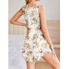 image:imageEkouaer 2 Pack Womens Sleeveless Sleep Shirts VNeck Tank Nightdress Chemise Nightgown Soft Pajama Sleepwear Lounge DressBlackYellow Floral
