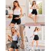 image:imageEkouaer 3 Pack Maternity Shorts Over The Belly with Pockets Summer Workout Pregnancy Shorts Stretchy Lounge PajamaBlackBlackBlack