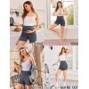 image:imageEkouaer 3 Pack Maternity Shorts Over The Belly with Pockets Summer Workout Pregnancy Shorts Stretchy Lounge PajamaBlackBlackDark Grey