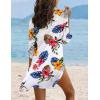 image:imageEkouaer Beach Cover Ups for Women Bikini Swimsuit Coverup Beach Dress ShirtDh681tropical Print
