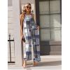 image:imageEkouaer Casual Jumpsuits for Women Adjustable Straps Overalls One Piece Jumpsuit Wide Leg Rompers With Pockets SXXLGrey Checkered