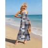 image:imageEkouaer Casual Jumpsuits for Women Adjustable Straps Overalls One Piece Jumpsuit Wide Leg Rompers With Pockets SXXLGrey Checkered