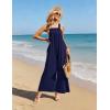 image:imageEkouaer Casual Jumpsuits for Women Adjustable Straps Overalls One Piece Jumpsuit Wide Leg Rompers With Pockets SXXLNavy Blue