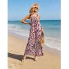 image:imageEkouaer Casual Jumpsuits for Women Adjustable Straps Overalls One Piece Jumpsuit Wide Leg Rompers With Pockets SXXLPink Daisies