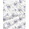 image:imageEkouaer Cotton Nightgowns for Women Short Sleeve House Dress Pleated Night Gown Button Sleep Shirt Ladies NightdressFloral Purple White