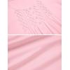 image:imageEkouaer Cotton Nightgowns for Women Short Sleeve House Dress Pleated Night Gown Button Sleep Shirt Ladies NightdressLight Pink