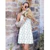 image:imageEkouaer Cotton Nightgowns for Women Sleeveless Night Gown Tank Sleepshirts Racerback Sleep Dress Spaghetti Strap ChemiseBlue Floral White