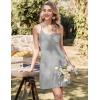 image:imageEkouaer Cotton Nightgowns for Women Sleeveless Night Gown Tank Sleepshirts Racerback Sleep Dress Spaghetti Strap ChemiseLight Grey