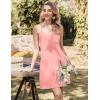 image:imageEkouaer Cotton Nightgowns for Women Sleeveless Night Gown Tank Sleepshirts Racerback Sleep Dress Spaghetti Strap ChemisePink