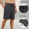 image:imageEkouaer Mens Pajama Shorts Bamboo Rayon Pj Bottoms Soft Sleep Shorts Soft Drawstring Loungewear With Pockets 2 Pack S3XLBlue and Navy Blue2 Pcs