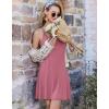 image:imageEkouaer Nightgowns for Women Bamboo Viscose Night Gown Sleeveless Sleep Dress Racerback Spaghetti Strap Chemise SleepwearDeep Pink