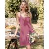 image:imageEkouaer Nightgowns for Women Bamboo Viscose Night Gown Sleeveless Sleep Dress Racerback Spaghetti Strap Chemise SleepwearDeep Pink
