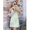 image:imageEkouaer Nightgowns for Women Bamboo Viscose Night Gown Sleeveless Sleep Dress Racerback Spaghetti Strap Chemise SleepwearFloral Light Green
