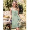 image:imageEkouaer Nightgowns for Women Bamboo Viscose Night Gown Sleeveless Sleep Dress Racerback Spaghetti Strap Chemise SleepwearLight Green