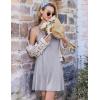 image:imageEkouaer Nightgowns for Women Bamboo Viscose Night Gown Sleeveless Sleep Dress Racerback Spaghetti Strap Chemise SleepwearLight Grey