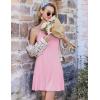 image:imageEkouaer Nightgowns for Women Bamboo Viscose Night Gown Sleeveless Sleep Dress Racerback Spaghetti Strap Chemise SleepwearLight Pink