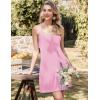 image:imageEkouaer Nightgowns for Women Bamboo Viscose Night Gown Sleeveless Sleep Dress Racerback Spaghetti Strap Chemise SleepwearLight Pink