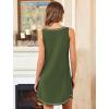 image:imageEkouaer Nightgowns for Women Bamboo Viscose Night Gown Sleeveless Sleepshirt Chemise Sleepwear Tank Sleep Dress S3XLArmy Green