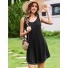 image:imageEkouaer Nightgowns for Women Bamboo Viscose Night Gown Sleeveless Sleepshirt Chemise Sleepwear Tank Sleep Dress S3XLBlack
