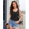 image:imageEkouaer Nightgowns for Women Bamboo Viscose Night Gown Sleeveless Sleepshirt Chemise Sleepwear Tank Sleep Dress S3XLBlack