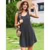 image:imageEkouaer Nightgowns for Women Bamboo Viscose Night Gown Sleeveless Sleepshirt Chemise Sleepwear Tank Sleep Dress S3XLCharcoal Grey