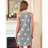 image:imageEkouaer Nightgowns for Women Bamboo Viscose Night Gown Sleeveless Sleepshirt Chemise Sleepwear Tank Sleep Dress S3XLGrey Stars