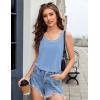 image:imageEkouaer Nightgowns for Women Bamboo Viscose Night Gown Sleeveless Sleepshirt Chemise Sleepwear Tank Sleep Dress S3XLLight Blue