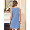 image:imageEkouaer Nightgowns for Women Bamboo Viscose Night Gown Sleeveless Sleepshirt Chemise Sleepwear Tank Sleep Dress S3XLLight Blue