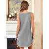 image:imageEkouaer Nightgowns for Women Bamboo Viscose Night Gown Sleeveless Sleepshirt Chemise Sleepwear Tank Sleep Dress S3XLLight Grey