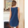 image:imageEkouaer Nightgowns for Women Bamboo Viscose Night Gown Sleeveless Sleepshirt Chemise Sleepwear Tank Sleep Dress S3XLNavy