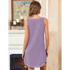 image:imageEkouaer Nightgowns for Women Bamboo Viscose Night Gown Sleeveless Sleepshirt Chemise Sleepwear Tank Sleep Dress S3XLPurple