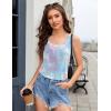 image:imageEkouaer Nightgowns for Women Bamboo Viscose Night Gown Sleeveless Sleepshirt Chemise Sleepwear Tank Sleep Dress S3XLTie Dye Blue Purple