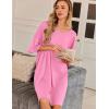 image:imageEkouaer Plus Size Nightgowns for Women Oversized Sleep Shirt Short Sleeve Nightshirt TShirt Dress Sleepwear S5XLPink