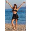 image:imageEkouaer Women Sarong Chiffon Bathing Suit Cover Up Long Beach Bikini Wraps Sheer Swim Suit Coverup 2026 Pareo for WomenBlack