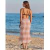 image:imageEkouaer Women Sarong Chiffon Bathing Suit Cover Up Long Beach Bikini Wraps Sheer Swim Suit Coverup 2026 Pareo for WomenBrown Gradient