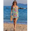 image:imageEkouaer Women Sarong Chiffon Bathing Suit Cover Up Long Beach Bikini Wraps Sheer Swim Suit Coverup 2026 Pareo for WomenColorful Leaves