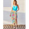 image:imageEkouaer Women Sarong Chiffon Bathing Suit Cover Up Long Beach Bikini Wraps Sheer Swim Suit Coverup 2026 Pareo for WomenColorful Leaves