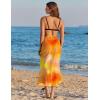 image:imageEkouaer Women Sarong Chiffon Bathing Suit Cover Up Long Beach Bikini Wraps Sheer Swim Suit Coverup 2026 Pareo for WomenOrange Tiedye